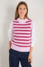 Anna Fluffy Tank - Raspberry/Light Pink