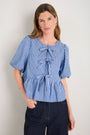 Astrid Top - Blue Stripe