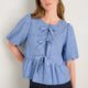 Astrid Top - Blue Stripe