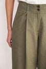Aubrey Pleated Culotte - Olive