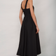 Audrey Taffeta Dress - Black