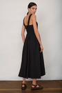 Audrey Taffeta Dress - Black