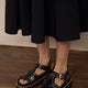 Annie Chunky Sandal - Black Stud