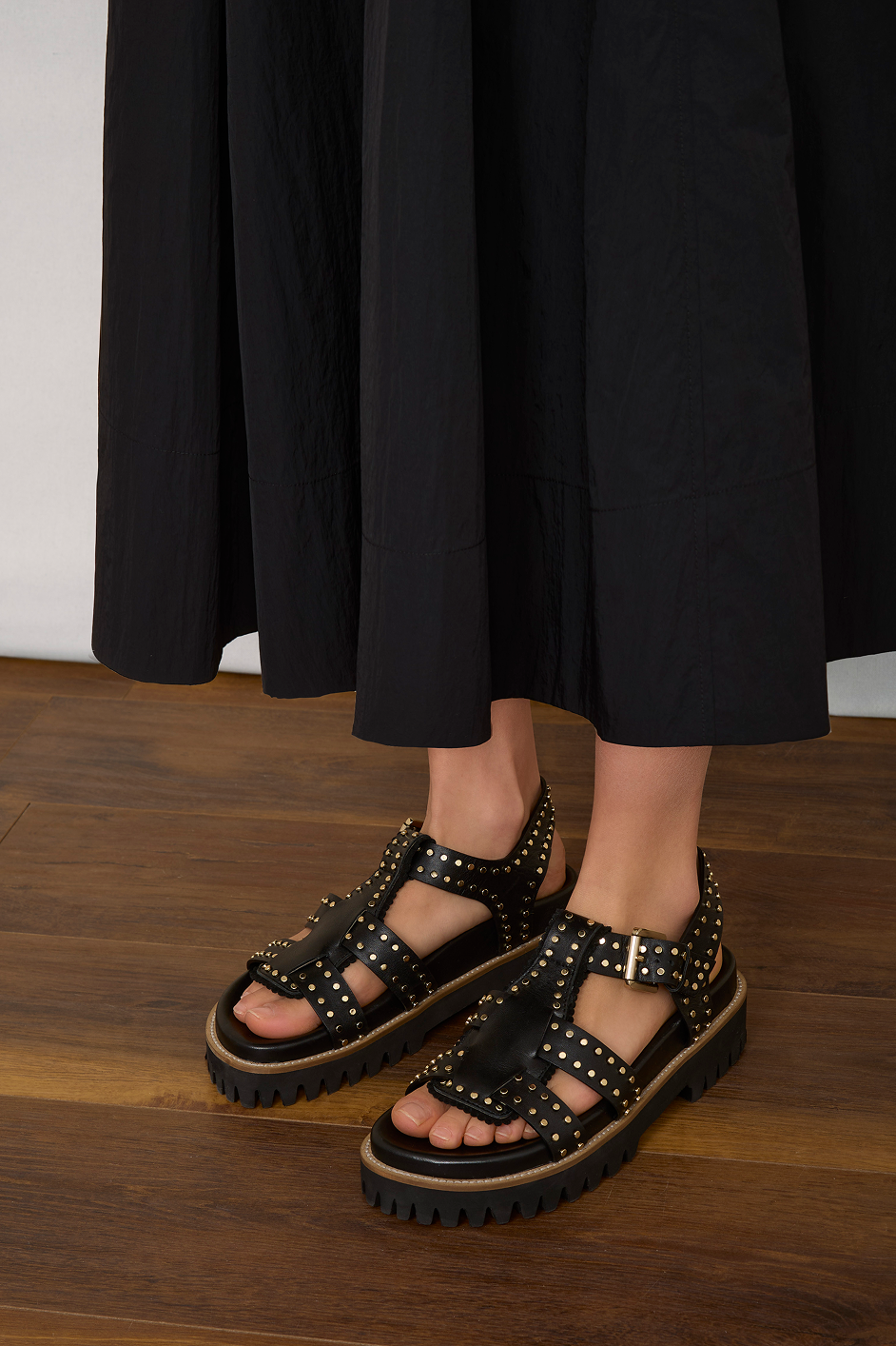 Audrey Taffeta Dress - Black