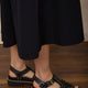 Annie Chunky Sandal - Black Stud