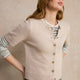 Ava Short Sleeve Cardigan - Oyster