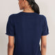 Ayla Trim Short Sleeve Cardigan - Midnight