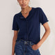 Ayla Trim Short Sleeve Cardigan - Midnight