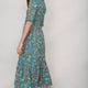 Betty Dress - Teal Retro Floral