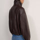 Blair Leather Bomber Jacket - Chocolate