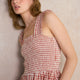 Bliss Dress - Cinnamon Red/Ivory Gingham