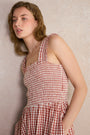 Bliss Dress - Cinnamon Red/Ivory Gingham