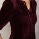 Bree Silk Blend Velvet Dress - Plum