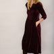 Bree Silk Blend Velvet Dress - Plum
