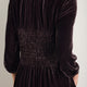 Bree Silk Velvet Dress - Aubergine