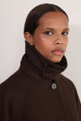 Bridget Wool Coat - Chocolate
