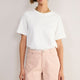 Brielle Long Soft Scallop Short - Dusky Pink