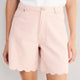 Brielle Long Soft Scallop Short - Dusky Pink