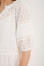 Tilly Broderie Dress - White