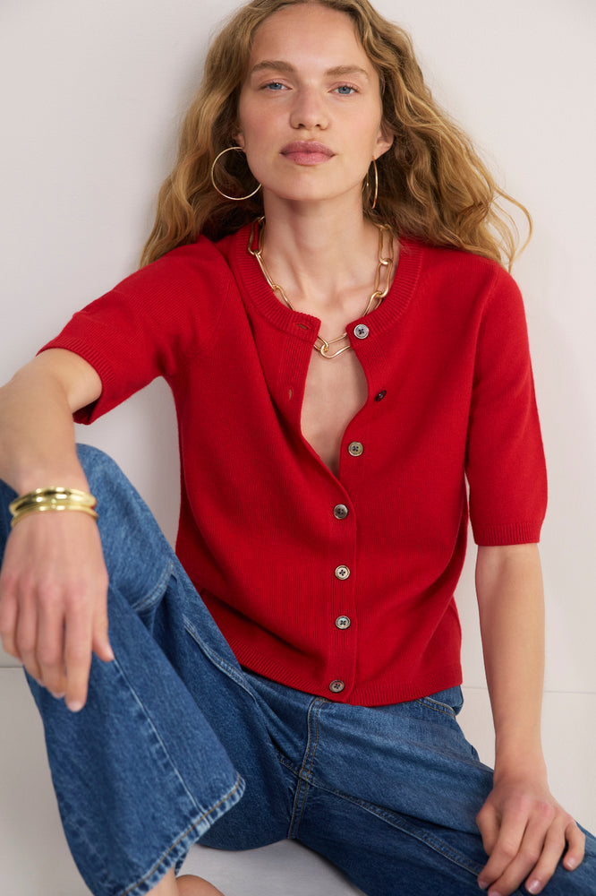 Caley Cardigan - Red