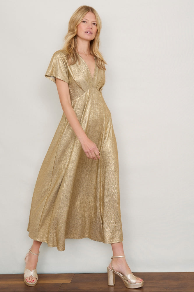 Caley Dress - Gold