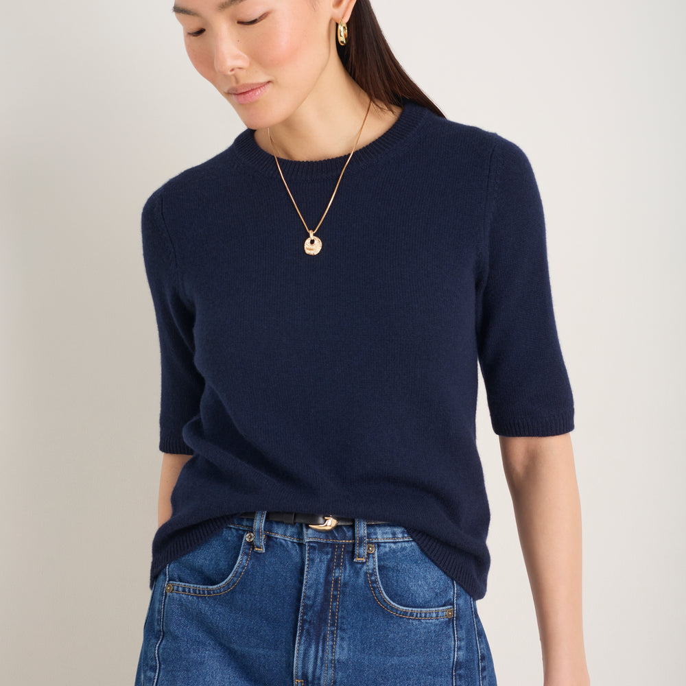 Caley Knitted Top - Midnight