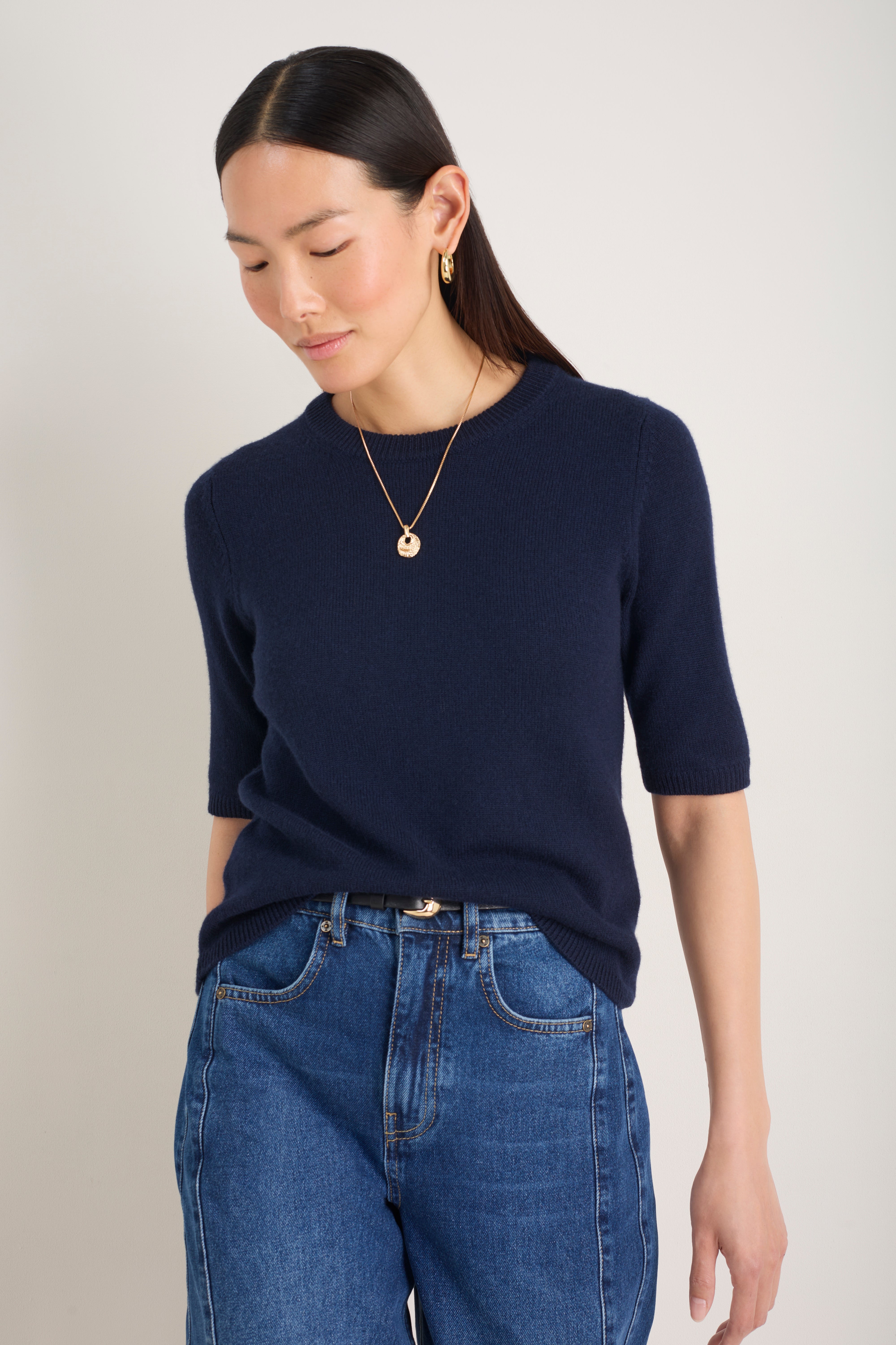 Caley Knitted Top - Midnight