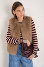 Cameron Faux Fur Gilet - Mink