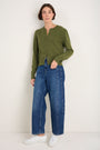 Camille Cardigan - Olive Green