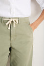 Camille Tie Horseshoe Trouser - Eucalyptus