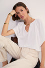 Carlotta Blouse - White