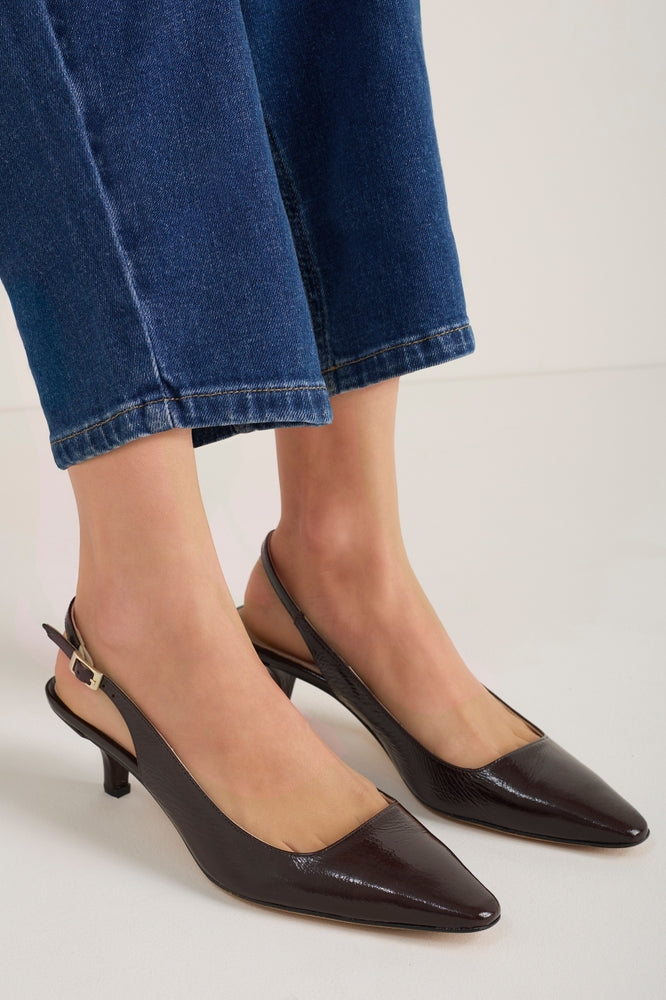 Carly Kitten Heel - Cocoa