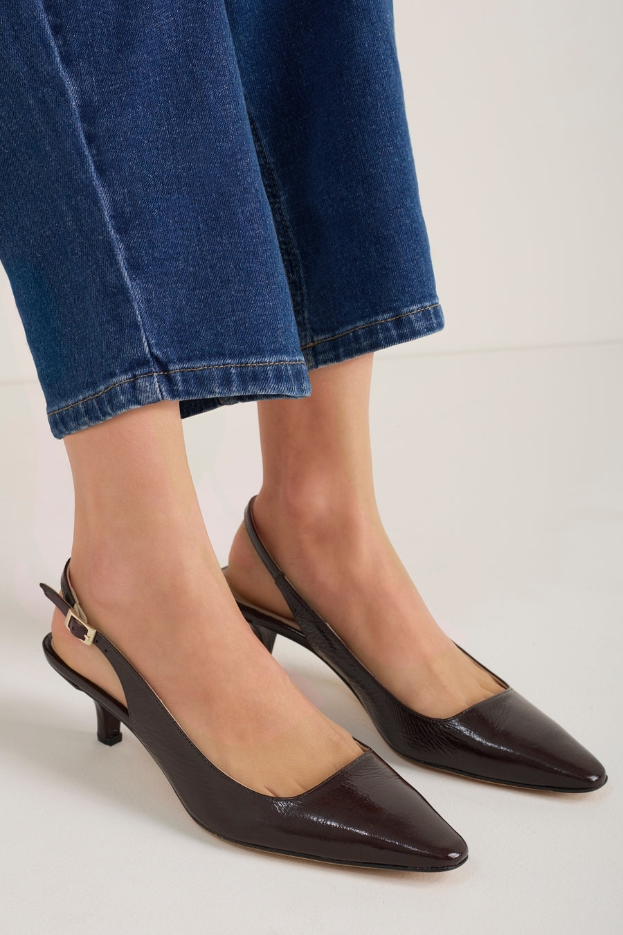Carly Kitten Heel - Cocoa