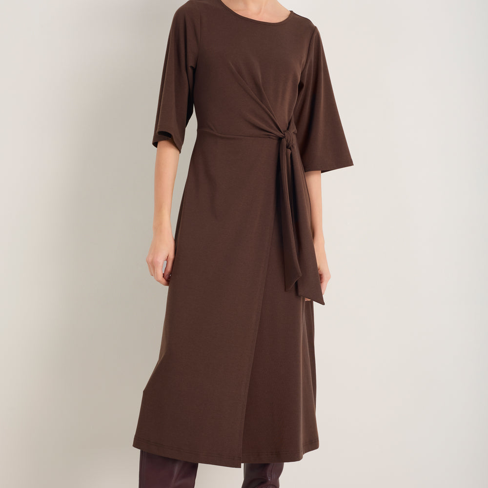 Carmine Jersey Dress - Cocoa