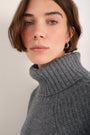 Carolina Roll Neck Jumper - Charcoal