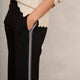 Carolle Ponte Trouser - Black