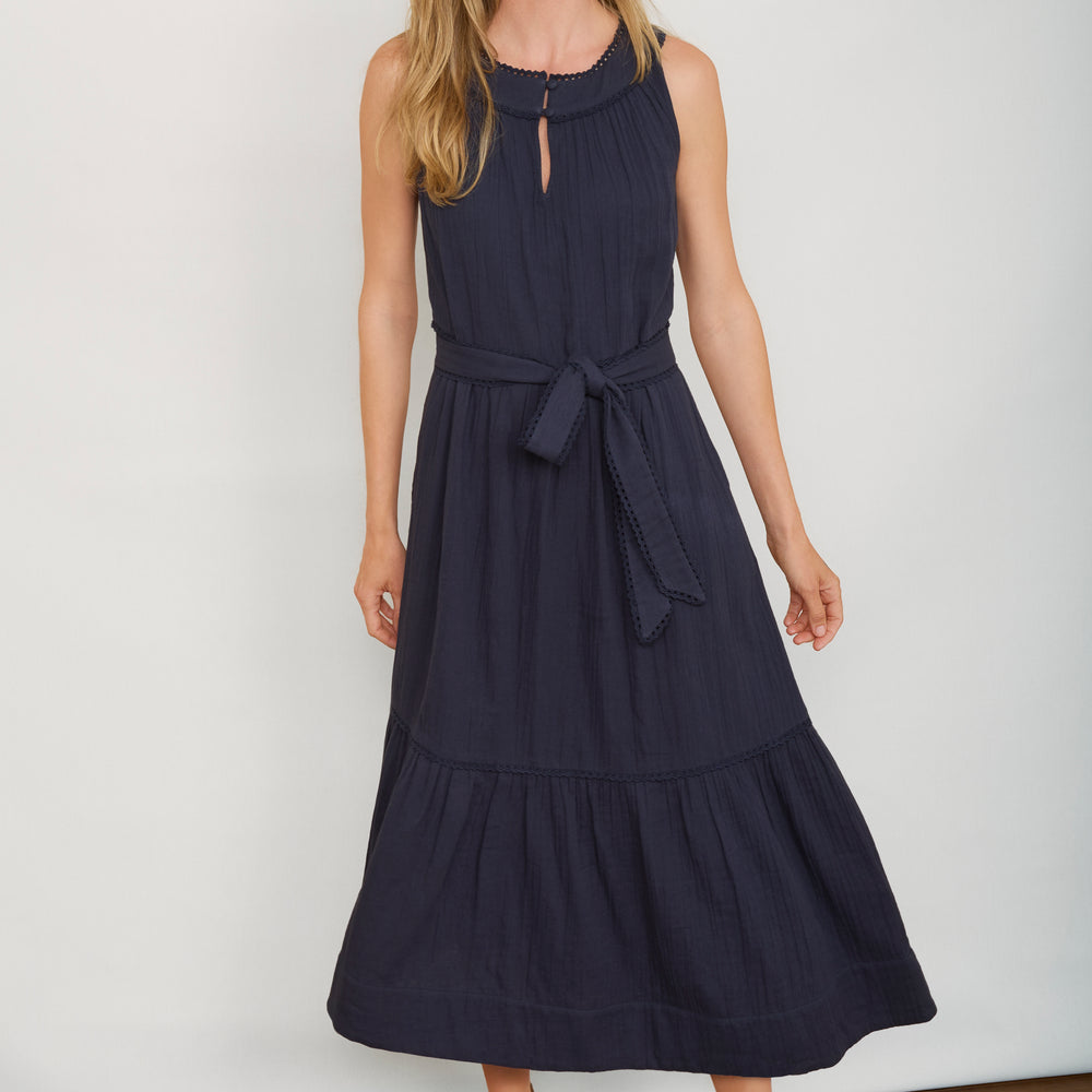 Casey Halterneck Dress - Midnight