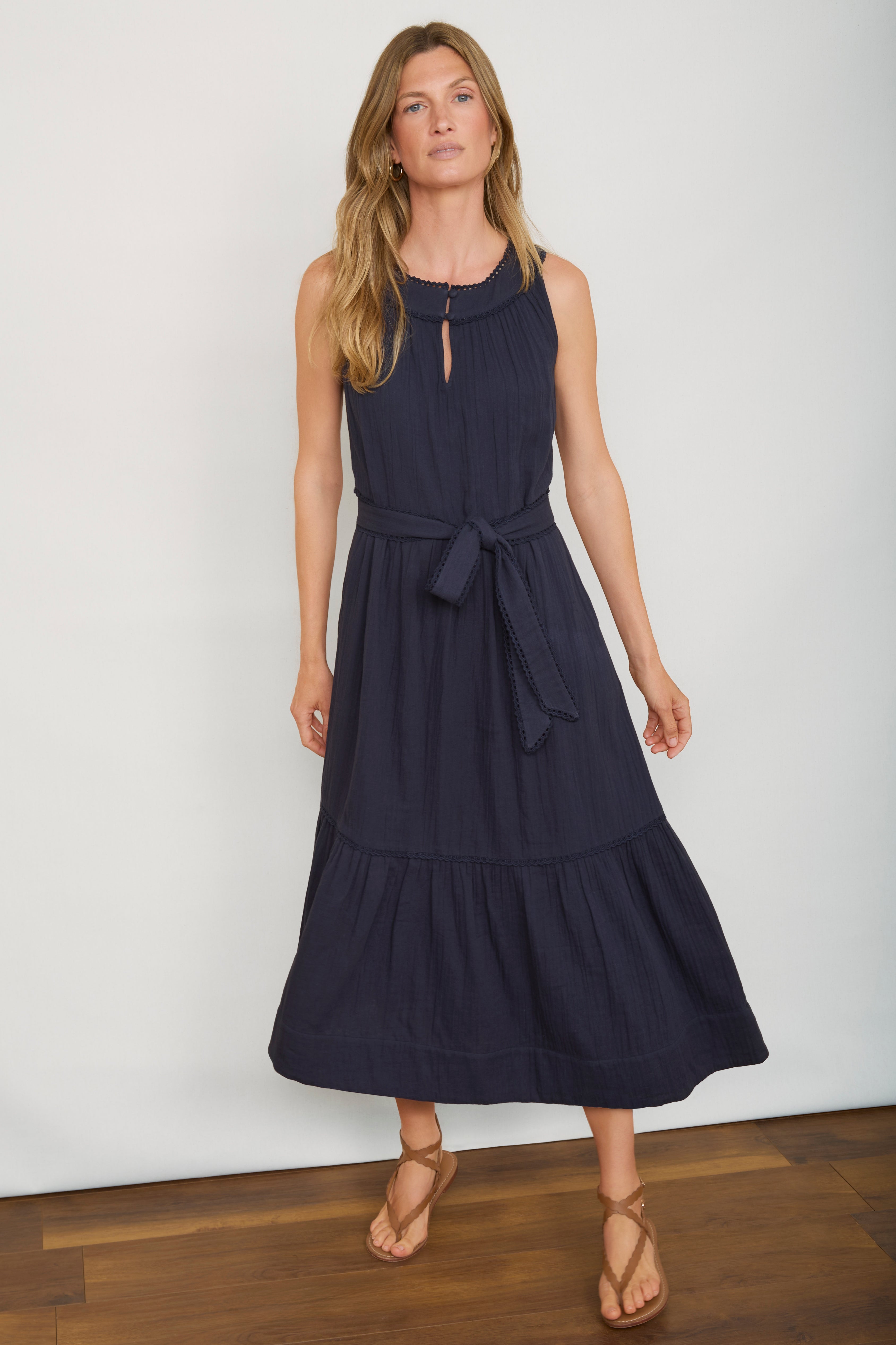 Casey Halterneck Dress - Midnight