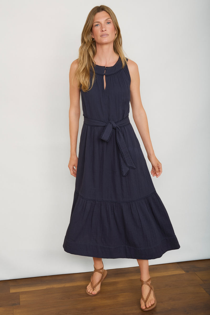 Casey Halterneck Dress - Midnight