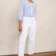 Cassia Barrel Jean - White