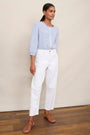 Cassia Barrel Jean - White