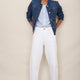 Cassia Barrel Jean - White