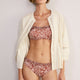 Cassis Bikini Top - Sand Mono Floral