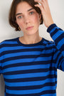 Cath x WYSE Brigitte Jumper - Midnight/Blue Stripe