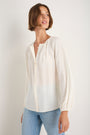 Cath x WYSE Elizabeth Silk Blouse - Ivory