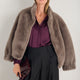 Cath x WYSE Elizabeth Silk Satin Blouse - Deep Fig