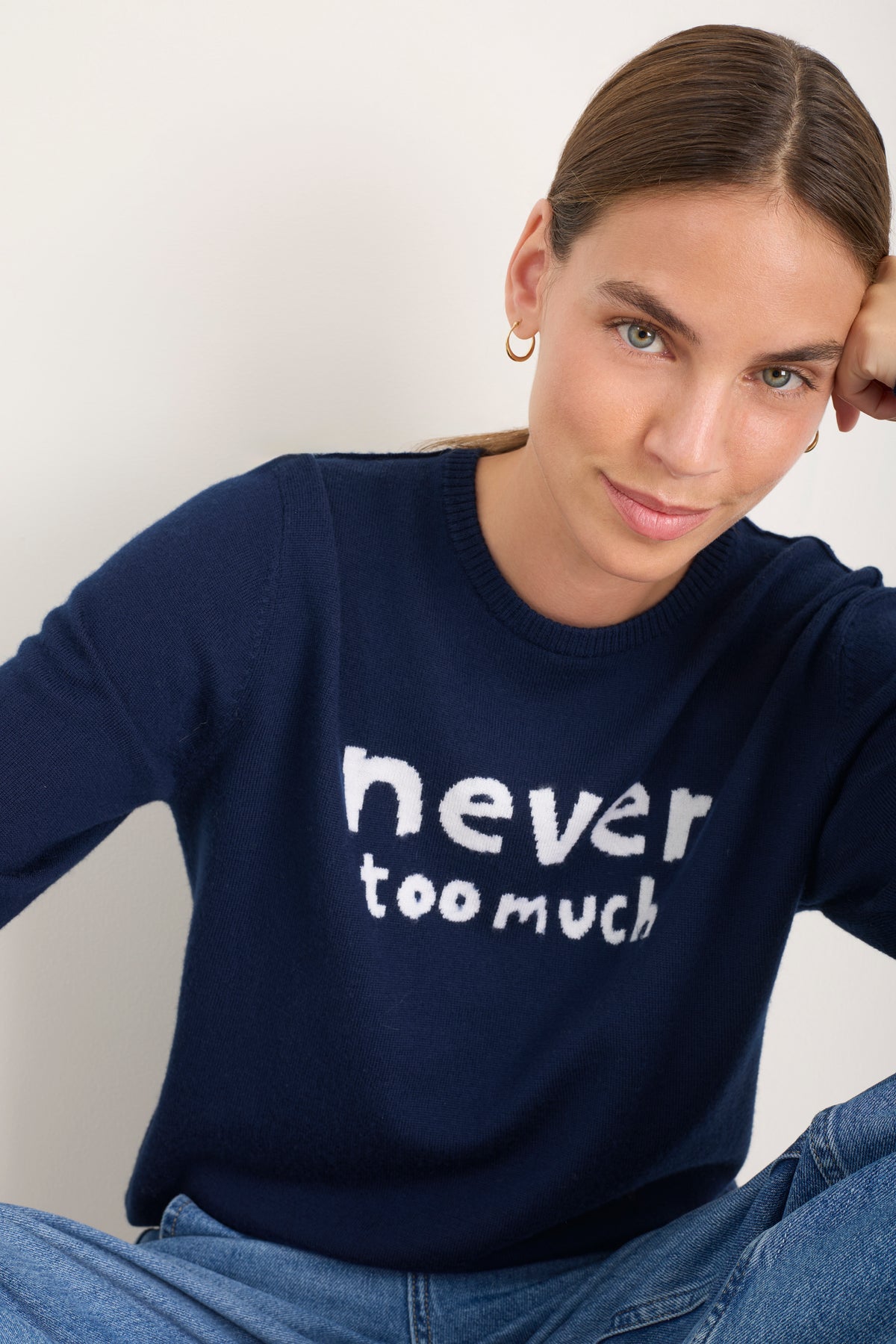 Cath x WYSE Slogan Jumper - Midnight