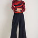 Cath x WYSE Audrey Crop Pleat Trouser - Midnight