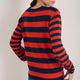 Cath x WYSE Brigitte Jumper - Tomato Red/Midnight Stripe