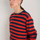 Cath x WYSE Brigitte Jumper - Tomato Red/Midnight Stripe